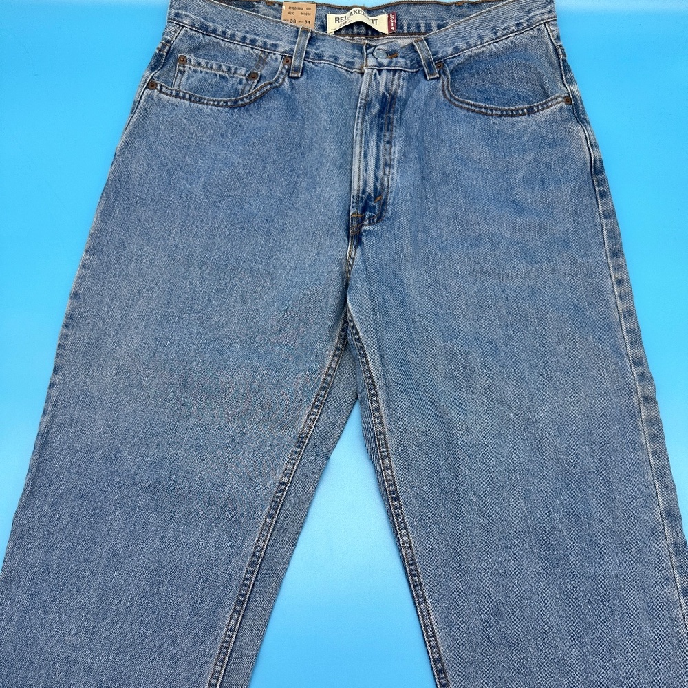 Levi's Relaxed Fit 550 Denim Jeans Sits At Waist Tapered Leg Men's 38x34 - Picture 3 of 10